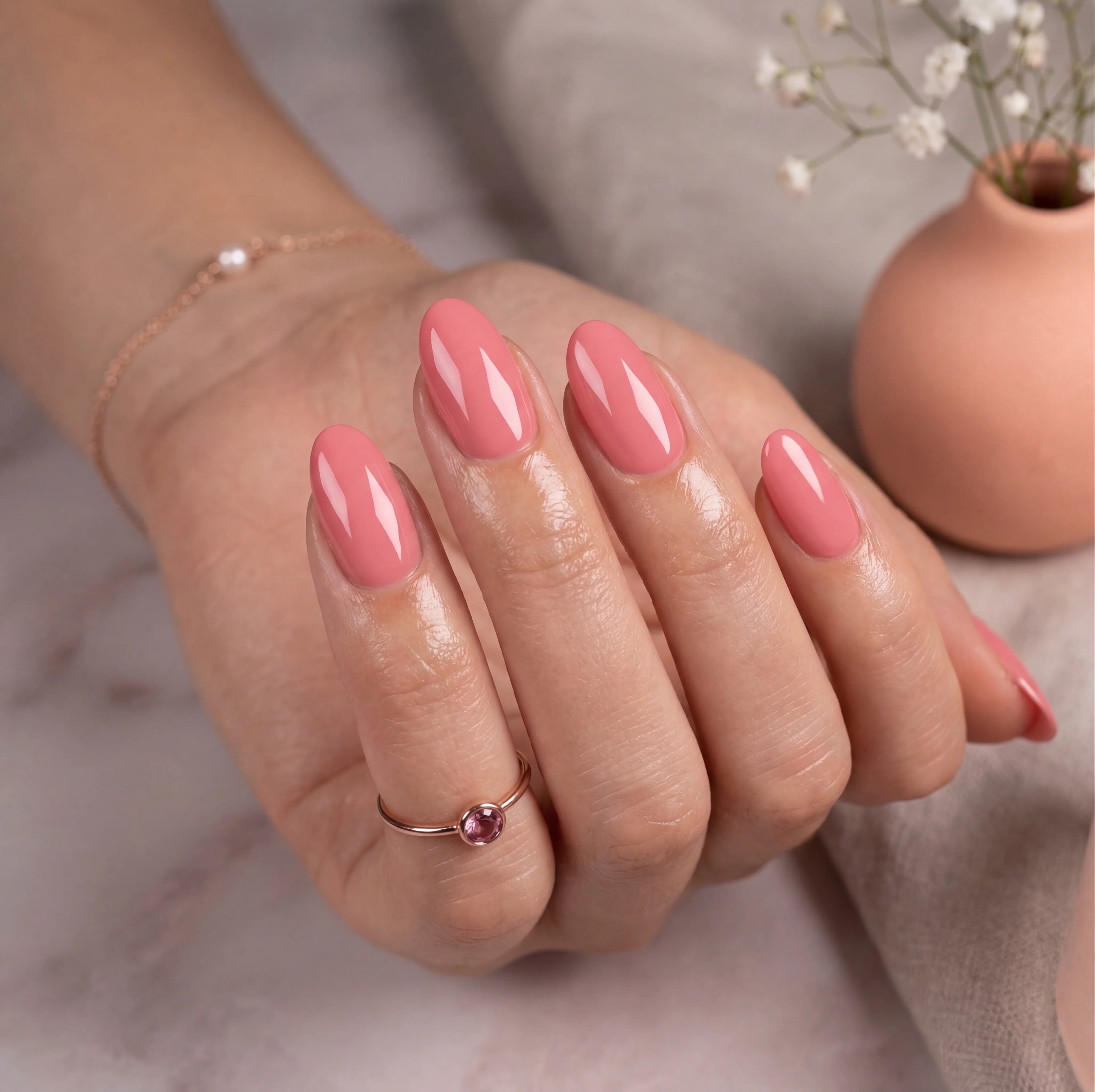 004 кораллово-розовый