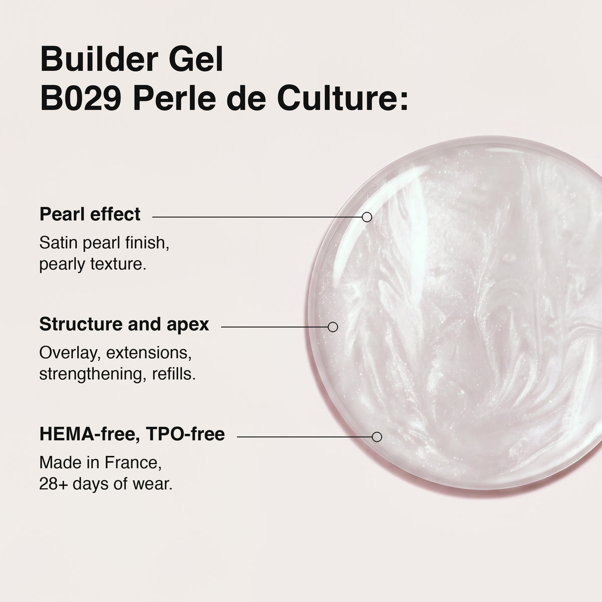 Builder Gel B029 Perle de Culture