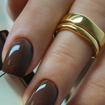 gel polish coffee