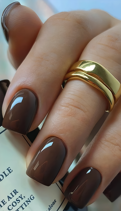 gel polish coffee