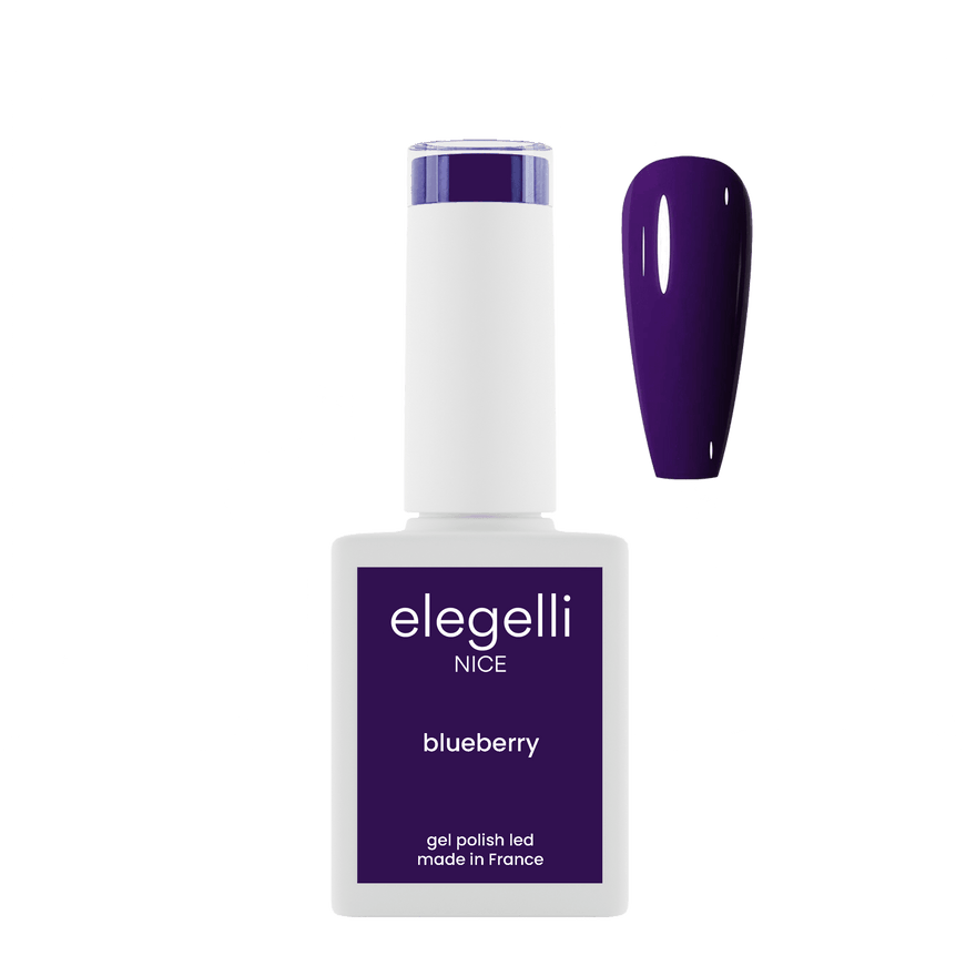 gel polish blueberry