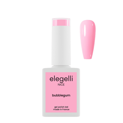 gel polish bubblegum