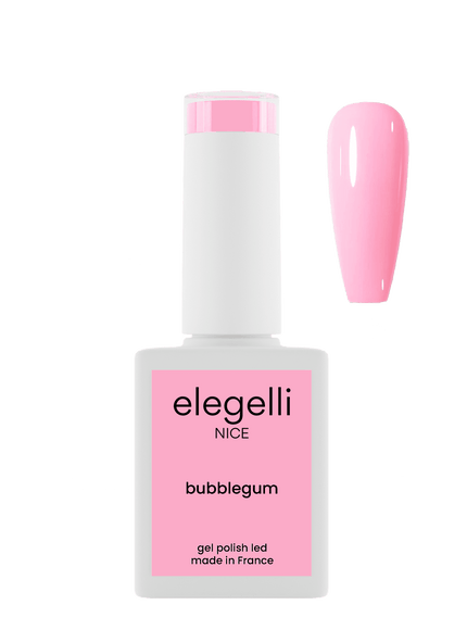 gel polish bubblegum