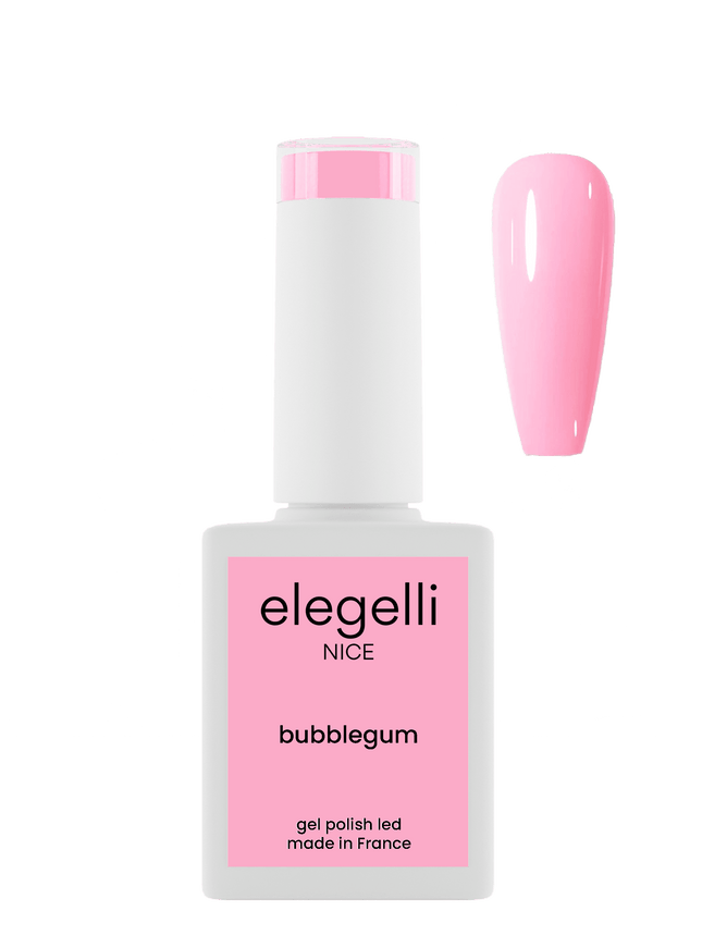 gel polish bubblegum