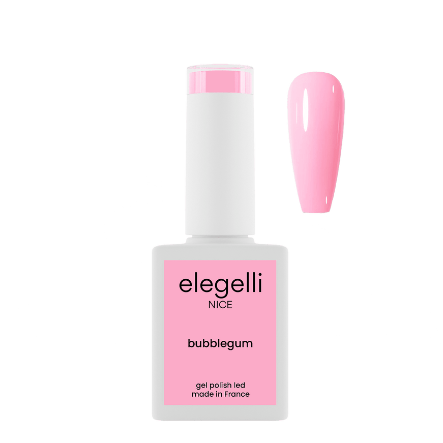 gel polish bubblegum