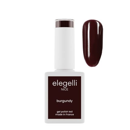 gel polish burgundy