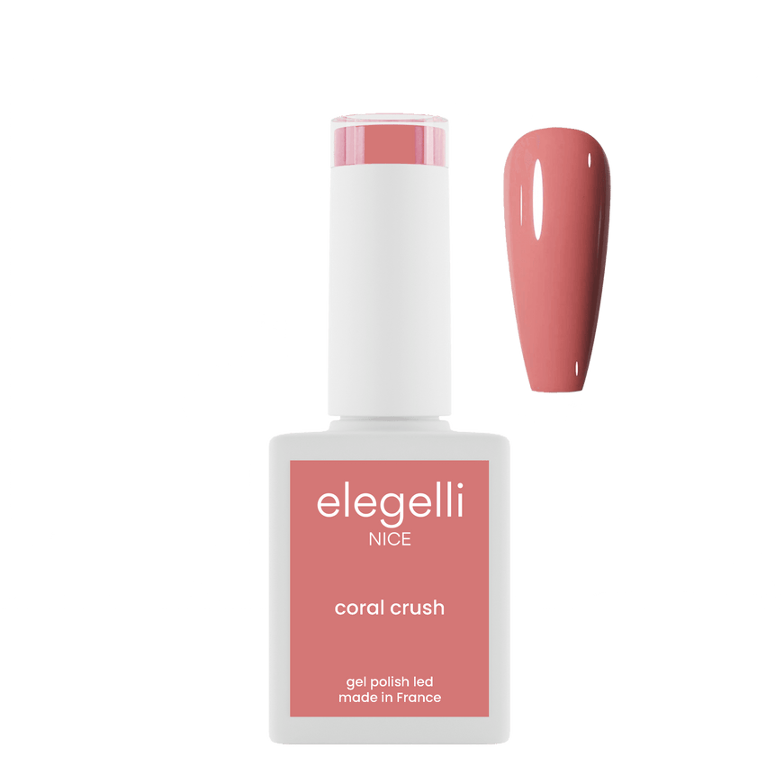 gel polish coral crush