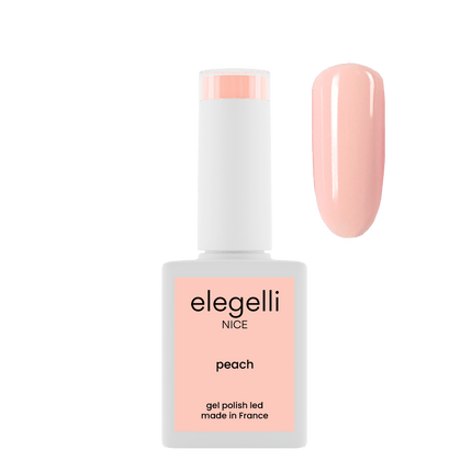 gel polish peach