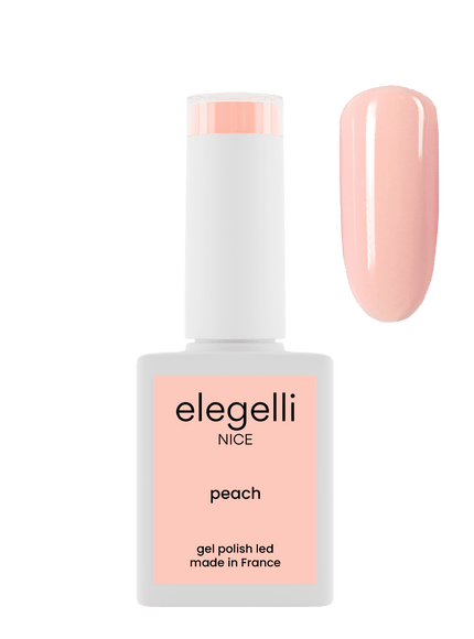 gel polish peach