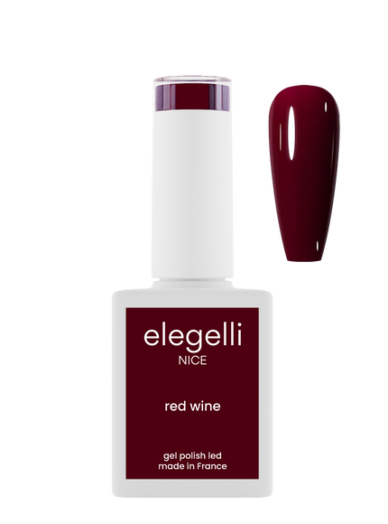 gel polish red wine