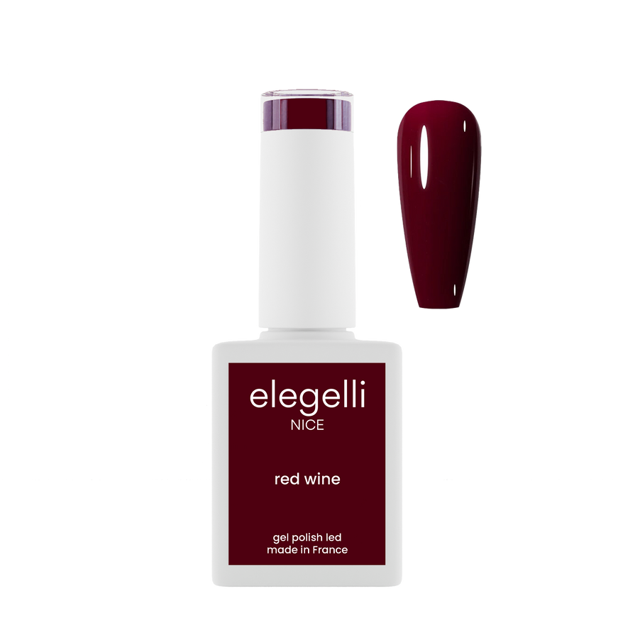 gel polish red wine