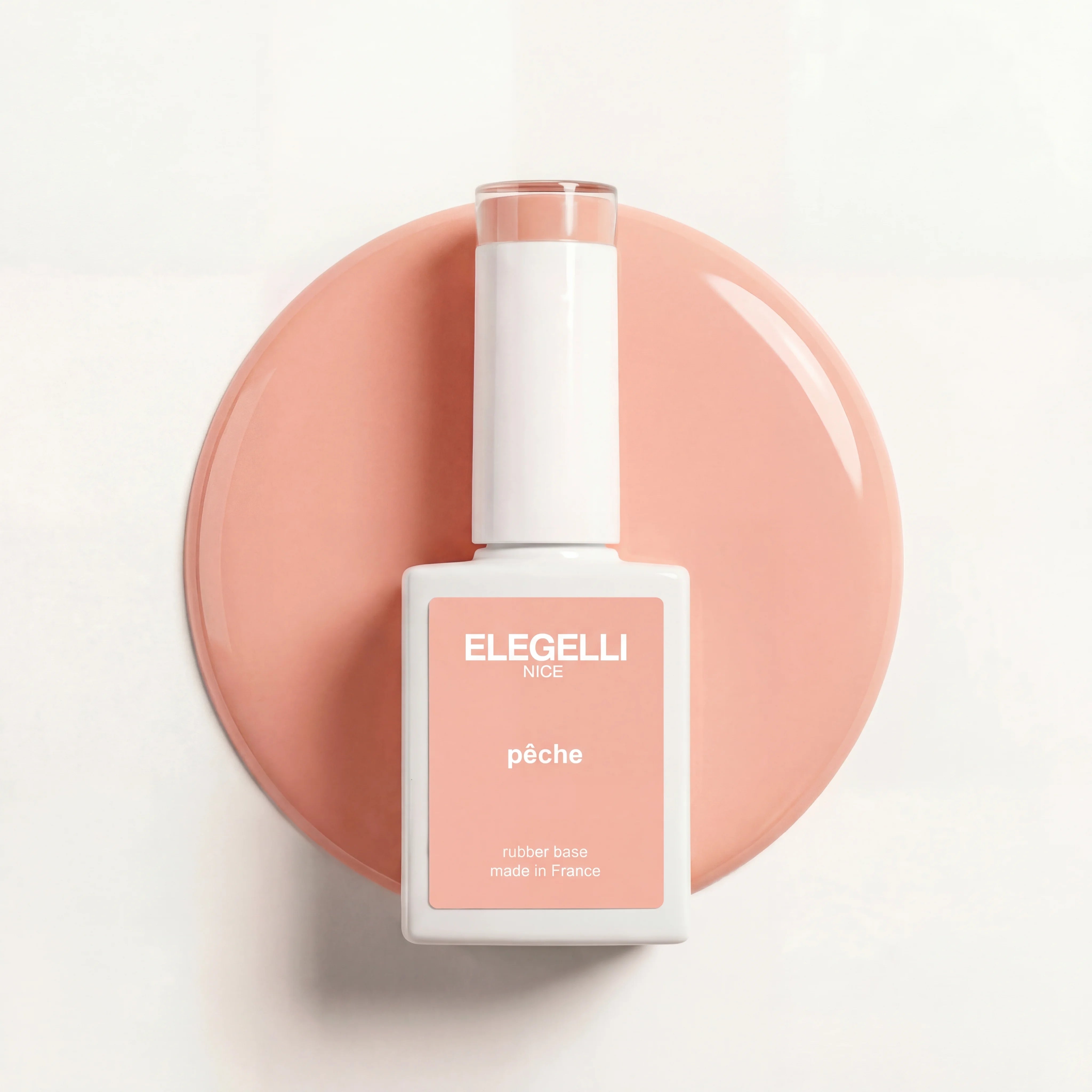 rubber base pêssego